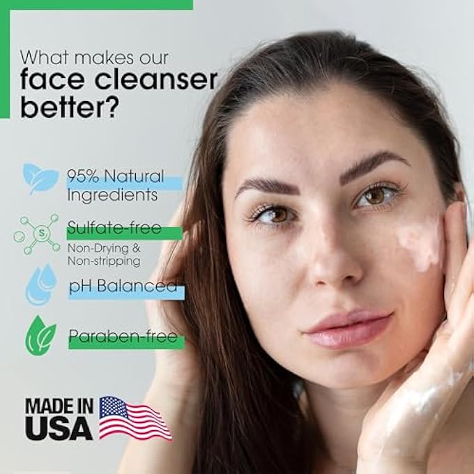 Yes To CUCUMBERS DAILY GENTLE MILK CLEANSER, SOOTHING FACE WASH THAT WON'T STRIP YOUR SKIN & HOLDS MOISTURE, WITH CUCUMBER EXTRACT, SOY PROTEINS & GREEN TEA, NATURAL, VEGAN & CRUELTY FREE, 6 FL OZ - Image 2